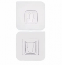 GANCHO DE PLASTICO C/ 2 - MACHO E FEMEA 6 CM - Distribuidora 12 de Outubro