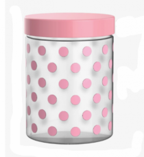 POTE DECORADO POA TAMPA ROSA COM ROSCA 1 L - Distribuidora 12 de Outubro