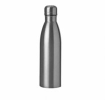 GARRAFA BOLICHE 600ML ALUMINIO PRATA - Distribuidora 12 de Outubro