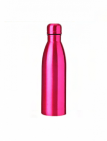 GARRAFA BOLICHE 600ML ALUMINIO ROSA - Distribuidora 12 de Outubro