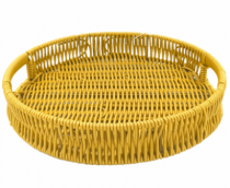 BANDEJA TRAMADA ANA 35X4,5CM REDONDA SORTIDO - Distribuidora 12 de Outubro