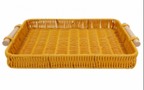 BANDEJA TRAMADA ANDREIA 37X23CM RETANGULAR - Distribuidora 12 de Outubro