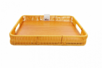 BANDEJA TRAMADA AMORA 26X16CM RETANGULAR SORT - Distribuidora 12 de Outubro