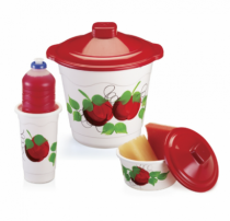 SUPER KIT PARA LIMPEZA 3 PECAS DECORADO A MAO - Distribuidora 12 de Outubro