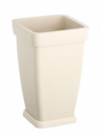 VASO COLUNA C/PRATO FLORATTA M 22,0 L AREIA - Distribuidora 12 de Outubro
