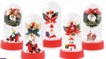 CUPULA XMAS SORT 10L BRQ VD BAT 6 X 6 X 12CM - Distribuidora 12 de Outubro