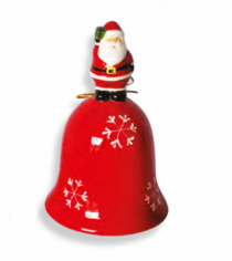 SINO CERAMICA VERMELHO NOEL 1PC 9 X 9 X 15CM - Distribuidora 12 de Outubro