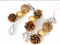 CORDA RUSTICA XMAS ARVORE VAZADA 80CM - Distribuidora 12 de Outubro