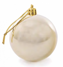 BOLA LISA SLP BASIC CHAMPAGNE 6CM 3PCS - Distribuidora 12 de Outubro