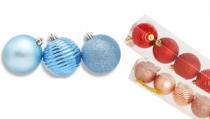 BOLA DECOR NALI SORT PT 5 PCS 7CM - Distribuidora 12 de Outubro