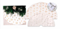 SAIA DE ARVORE BRANCA FELPUDA 1PC 120CM - Distribuidora 12 de Outubro