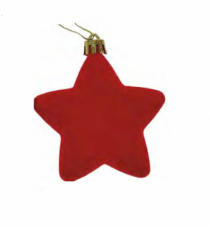 ESTRELAS ENFEITE VELVET ROGUE 2PCS 7.5CM - Distribuidora 12 de Outubro
