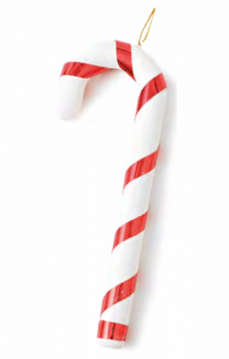 ENFEITE BENGALA NOEL ROSSE PT 1PC 21CM - Distribuidora 12 de Outubro