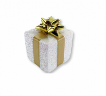 ENF PRESENTE LUXO CHAMPAGNE POL 6X6CM - Distribuidora 12 de Outubro