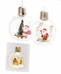 BOLA DECOR ABERTA 1L SORT PT 1PC 8CM - Distribuidora 12 de Outubro