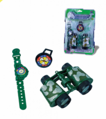 KIT BINOCULO E RELOGIO NA CARTELA - Distribuidora 12 de Outubro