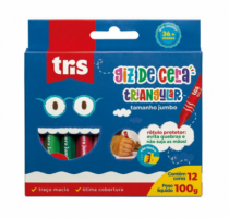 GIZ CERA JUMBO TRIANGULAR 12 CORES - Distribuidora 12 de Outubro