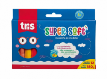 MASSA MODELAR SUPERSOFT 12 CORES CX - Distribuidora 12 de Outubro