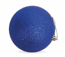 BOLA GLITTER BASIC SLP AZUL PT 1PC 10CM - Distribuidora 12 de Outubro
