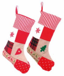 MEIA RECORTES NATAL SORT 1PC 27X46 CM - Distribuidora 12 de Outubro