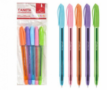 CANETA ESFEROGRAFICA COLORS 5PCS 0,7MM CR - Distribuidora 12 de Outubro