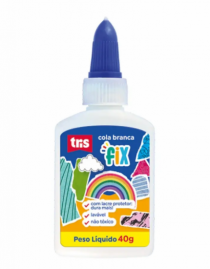 COLA BRANCA TRIS FIX 40G AV - Distribuidora 12 de Outubro