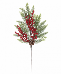 H.BERRY NATAL C/PINHA VERMELHO 52CM - Distribuidora 12 de Outubro
