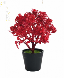 MINI ARVORE ROSES SHINE SORT PT 1PC 20CM - Distribuidora 12 de Outubro