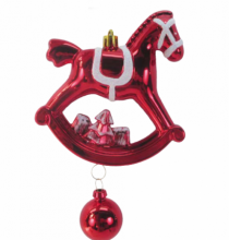 ENFEITE CAVALO ELEGANTAN PT 1PC 11CM - Distribuidora 12 de Outubro