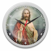 RELOGIO REDONDO OMEGA BRANCO JESUS CRISTO - Distribuidora 12 de Outubro