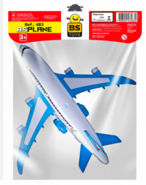 AVIAO BS PLANE NA SOLAPA 28,5X10X34CM - Distribuidora 12 de Outubro