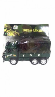 CARRINHO C MOTOR A FRICCAO CAMINHAO MILITAR - Distribuidora 12 de Outubro