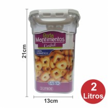 HERMETIC WARE PORTA MANTIMENTOS CRISTAL 2 LTS - Distribuidora 12 de Outubro