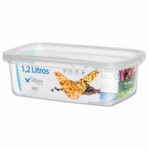 POTE RETANGULAR VOLARE 1,2 L - Distribuidora 12 de Outubro