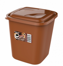 POTE QUADRADO ALTO 1,9L CAFE - Distribuidora 12 de Outubro