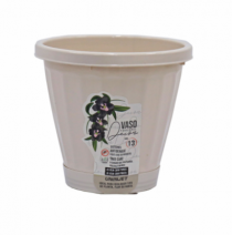 VASO 11,5X13CM C/ PRATO PALHA - Distribuidora 12 de Outubro