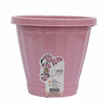 VASO 14,5X17CM C/ PRATO ROSA - Distribuidora 12 de Outubro