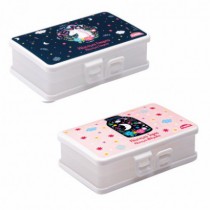 PORTA MASCARAS COMPARTIMENTO DUPLO 13,8X8,4CM - Distribuidora 12 de Outubro