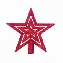 ENFEITE PONTA DE ARVORE ESTRELA 14CM SORTIDA - Distribuidora 12 de Outubro