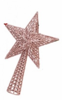 PONTEIRA DE ARVORE ESTRELA CHAMPAGNE 18X25CM - Distribuidora 12 de Outubro