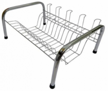 ESCORREDOR CROMADO 5 PORTA COPOS 41X16X27CM - Distribuidora 12 de Outubro