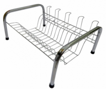 ESCORREDOR C 5 PORTA COPOS CROMADO 48X18X34CM - Distribuidora 12 de Outubro