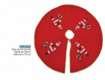 ENFEITE SAIA DE ARVORE DE NATAL FELTRO 75CM - Distribuidora 12 de Outubro