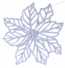 ENFEITE DE ARVORE FLOR STELLA  VAZADA 26CM - Distribuidora 12 de Outubro