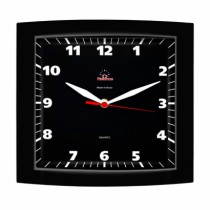 RELOGIO ALPHA PRETO PRETO 27X25X5CM - Distribuidora 12 de Outubro