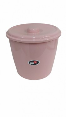 CESTO PARA PIA 6L COM TAMPA ROSA - Distribuidora 12 de Outubro