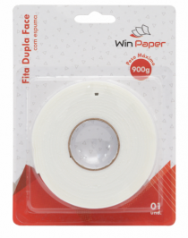 FITA DUPLA FACE ESPUMA 1.7X3CM - Distribuidora 12 de Outubro