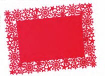 JOGO AMERICANO SNOWFLAKE RETANGULAR EM FELTRO - Distribuidora 12 de Outubro