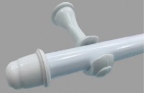 VARAO  SIMPLES MADEIRA BRANCO 2,00MT 19MM - Distribuidora 12 de Outubro