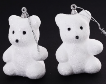 ENFEITE ARVORE URSO BLA - Distribuidora 12 de Outubro